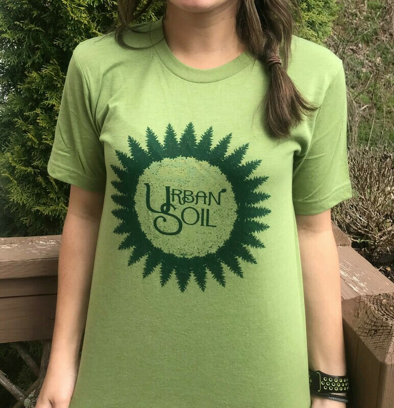 Green on Leaf Green Logo T Shirt
