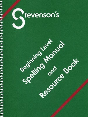 Beginning Level Spelling Manual – Resource Book