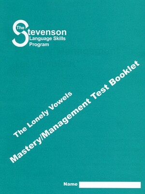 Lonely Vowels Mastery – Management Test Booklet (single)