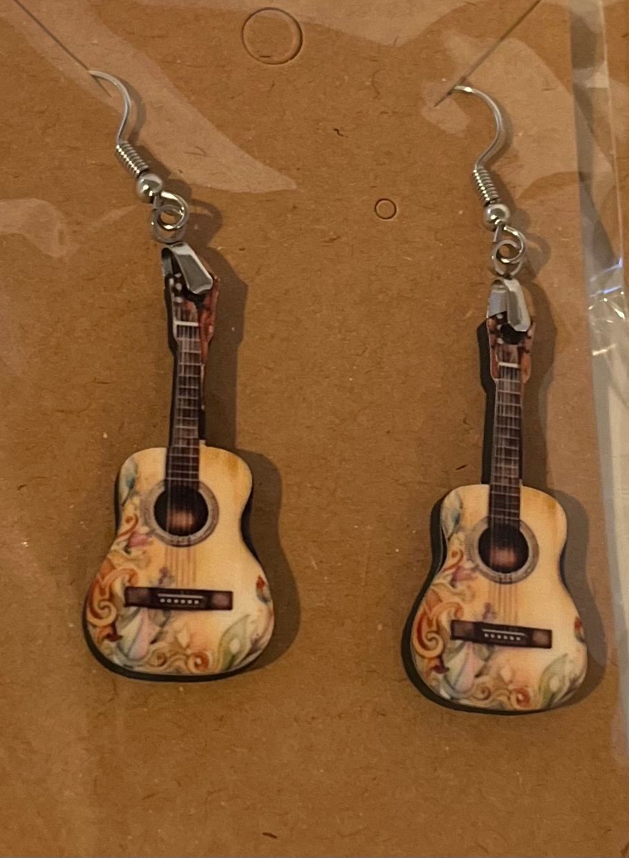 Guitar Earrings