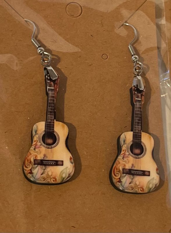 Guitar Earrings
