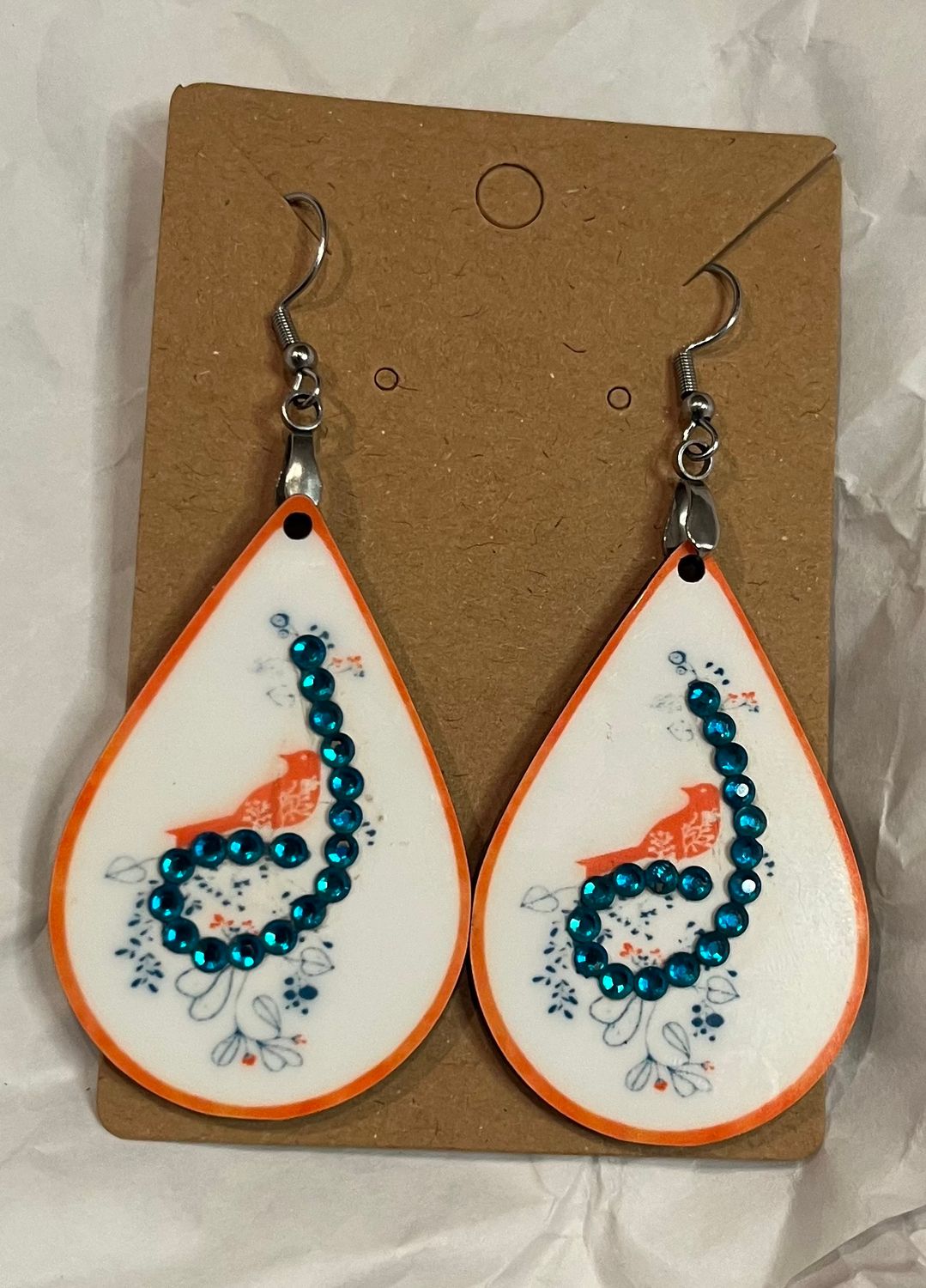 Songbird Earrings - Teal NOTE