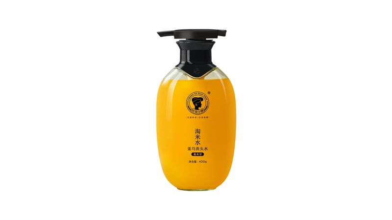 CHANGFA XIAOZHAI RICE WASH WATER GINSENG & BLACK SESAME SHAMPOO 400ml - Volumizing & Refreshing
