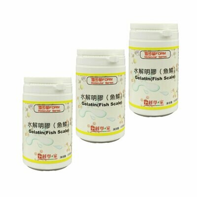 水解明胶(鱼鳞)100g(3 樽)Gelatine Hydrolysate (Fish Scale)(3 Bottles) 水解明胶(鱼鳞)100g(3 樽)Gelatine Hydrolysate (Fish Scale)(3 Bottles)
