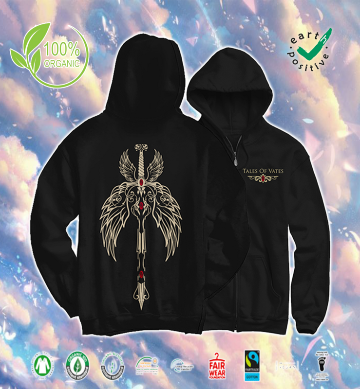 (Limited Edition)パーカー ユニセックス  Hoodie Zippe Organic Tales Of Vates ユニセックス Unisex​