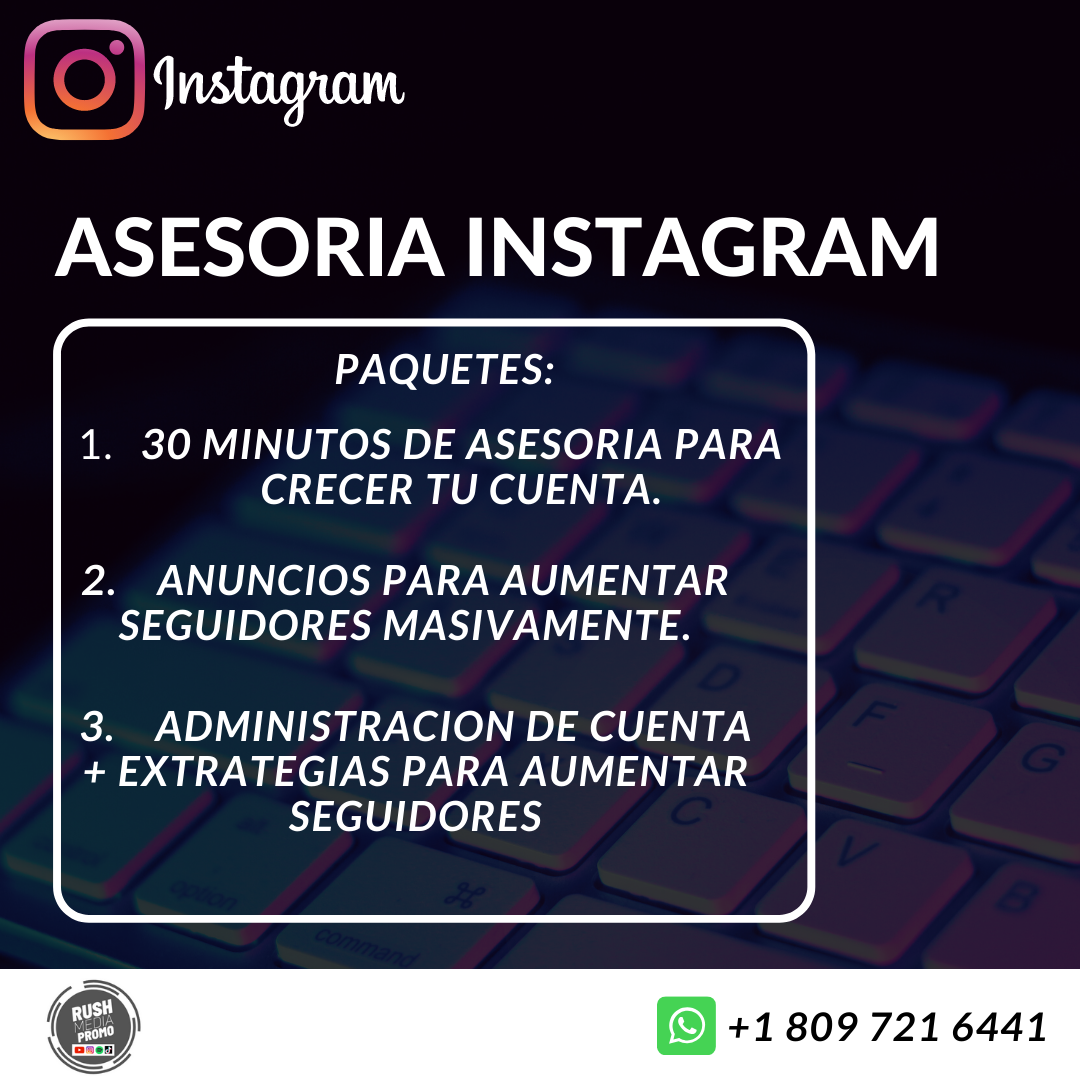 Asesoria para instagram crecimiento masivo