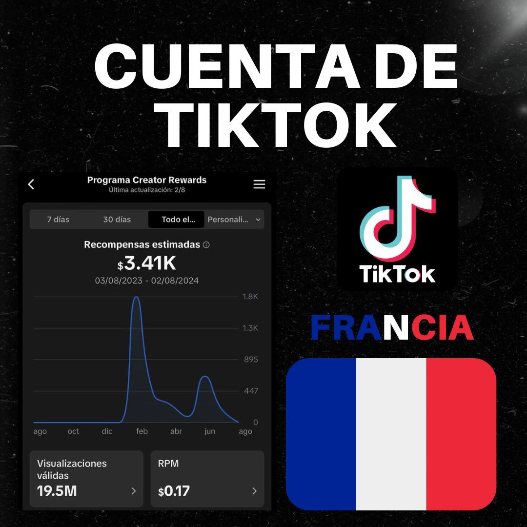 Cuenta de Tiktok Francia