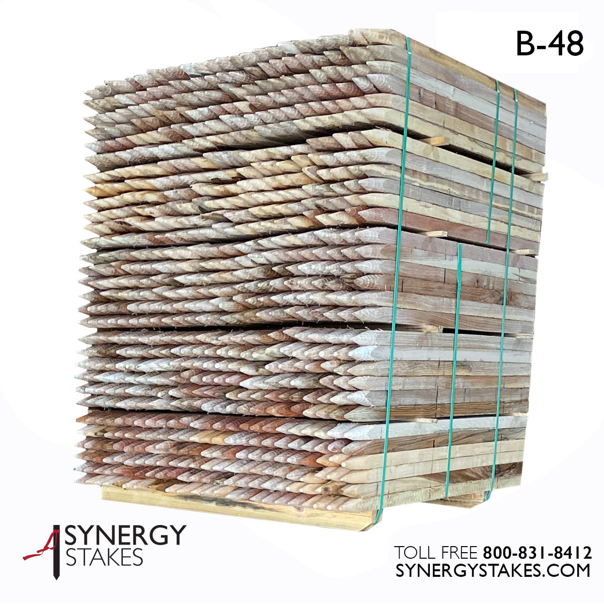 B-48 Silt Fence Stakes. Truckload