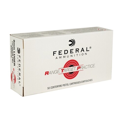 Federal 9mm 115gr FMJ RTP 50rds/box