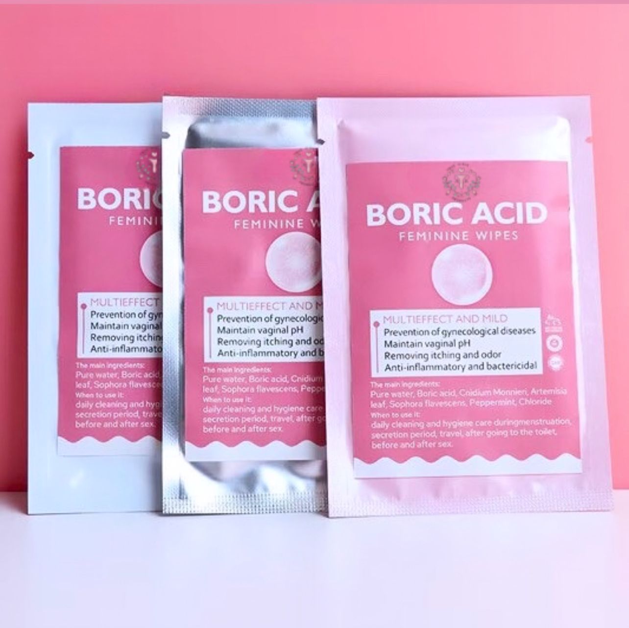 Boric Acid Feminine Wipes