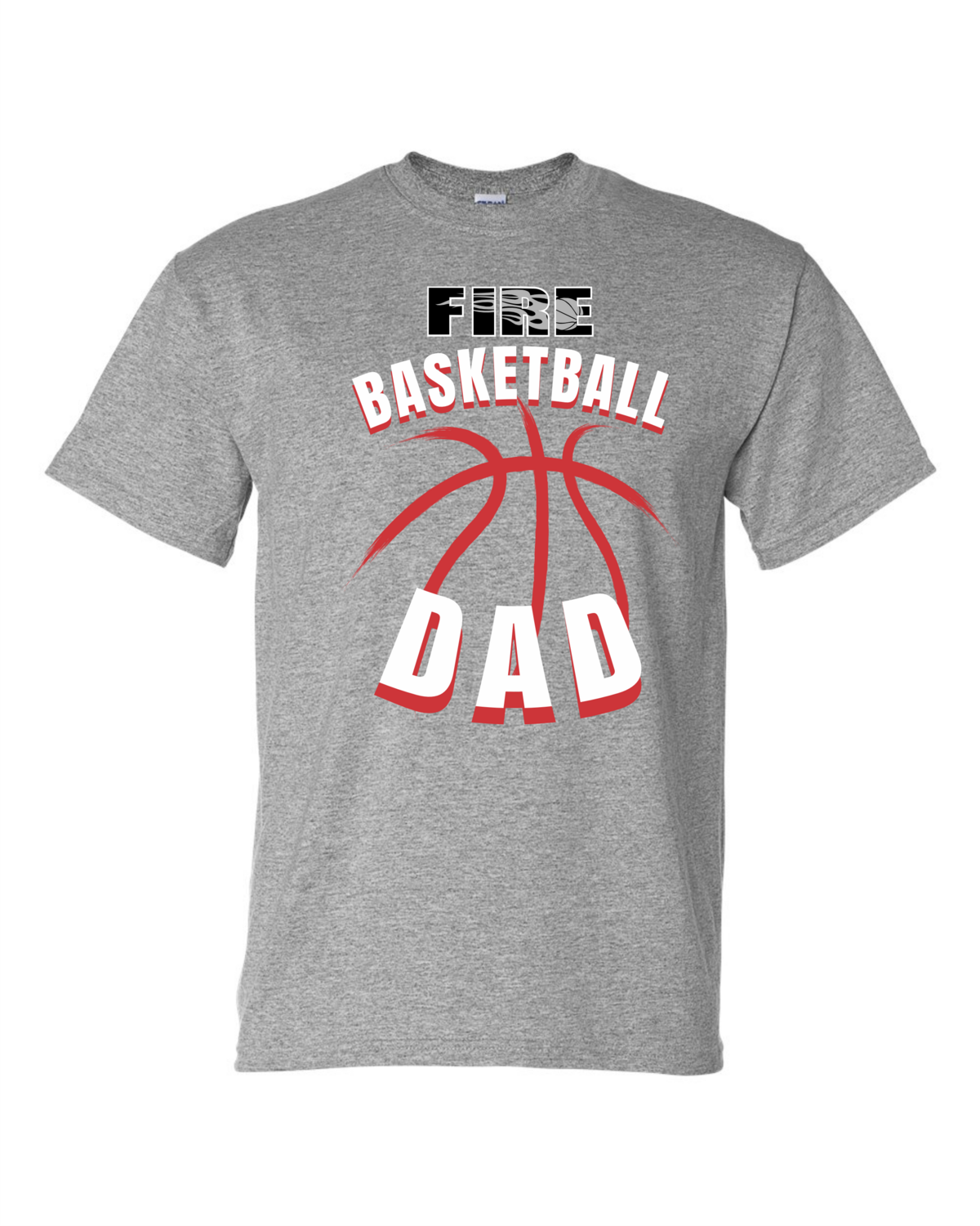 Rockford FIRE Basketball DAD Sport Grey Short Sleeve