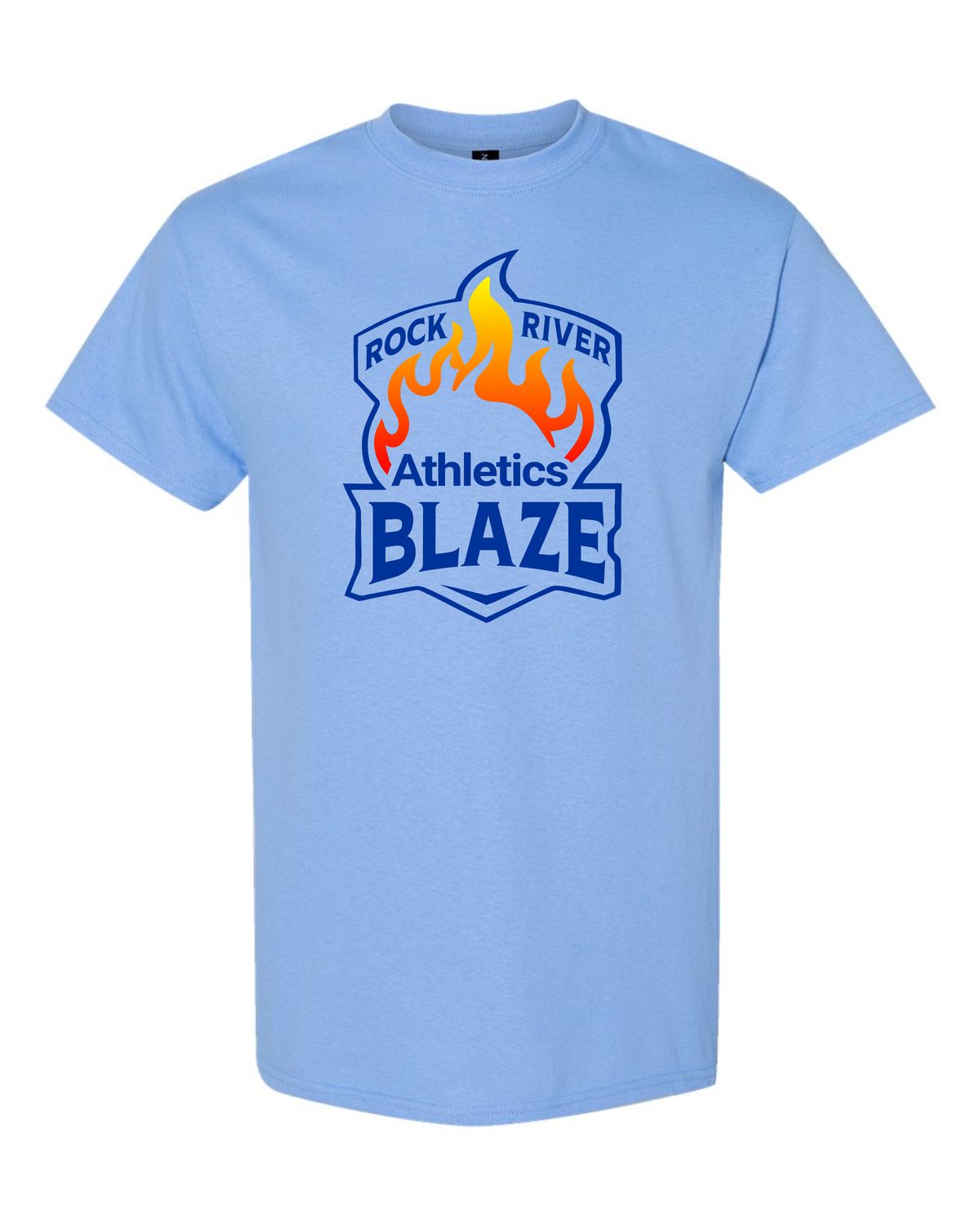 Unisex DryBlend™ Short Sleeve T-Shirt - Blaze Athletics- Carolina Blue