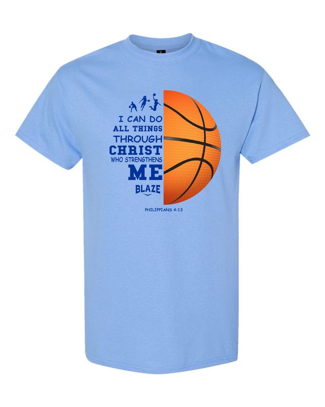 Unisex DryBlend™ Short Sleeve T-Shirt - All Things- Carolina Blue