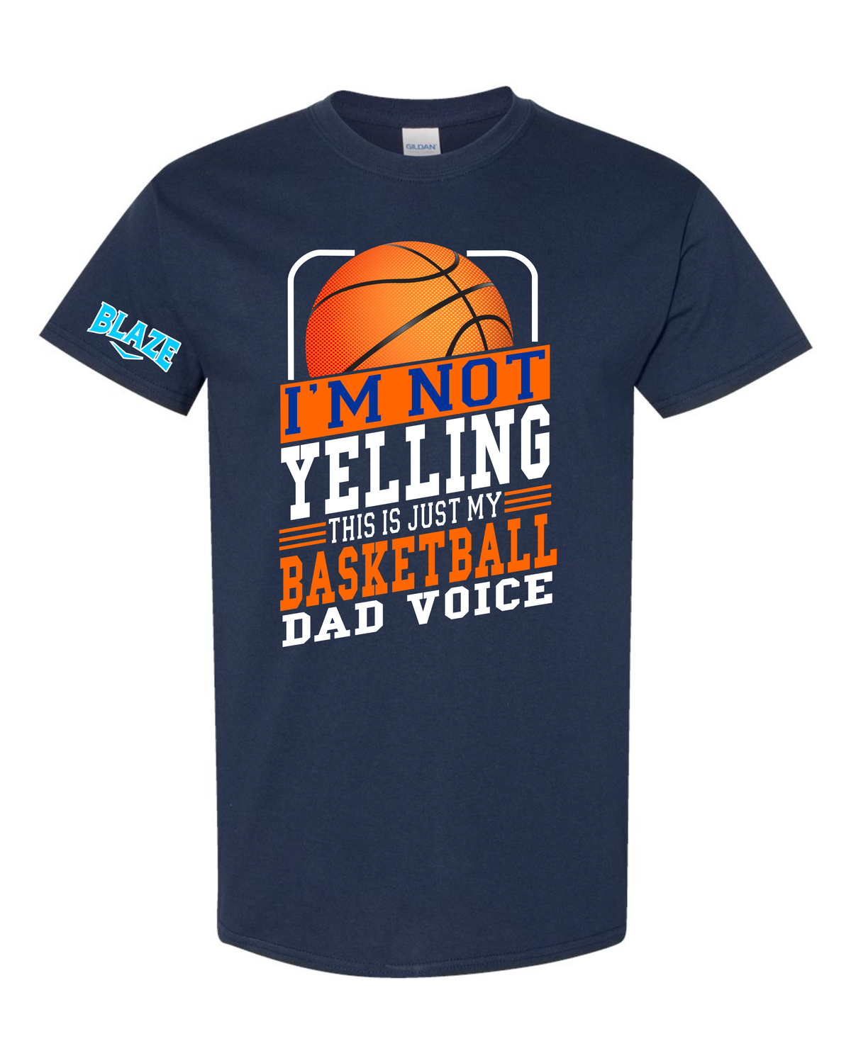 Unisex DryBlend™ Short Sleeve T-Shirt - Dad Voice - Navy