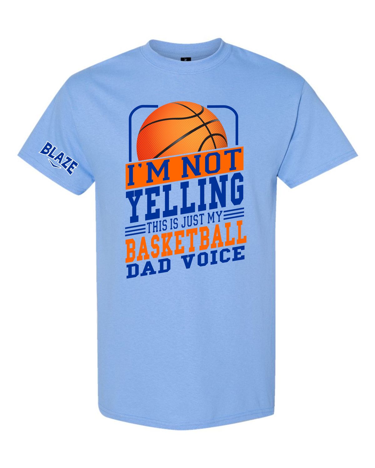 Unisex DryBlend™ Short Sleeve T-Shirt - Dad Voice - Carolina Blue