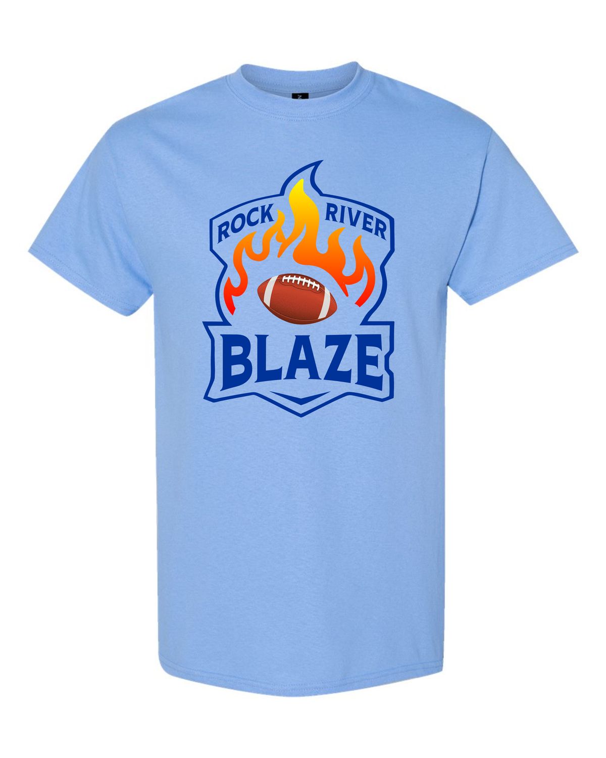 Unisex DryBlend™ Short Sleeve T-Shirt - Blaze Football- CB