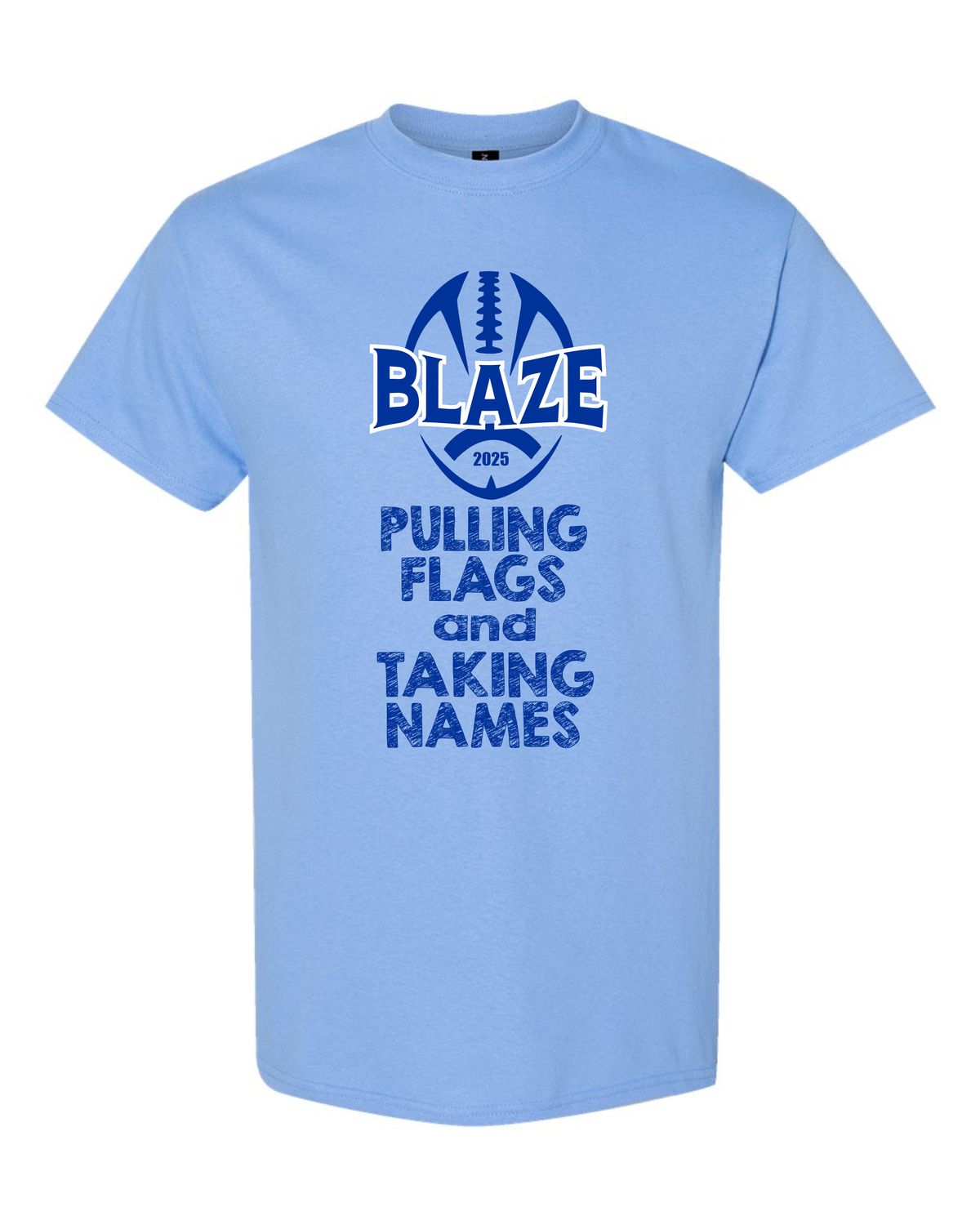 Unisex DryBlend™ Short Sleeve T-Shirt - Pulling Flags- Carolina Blue