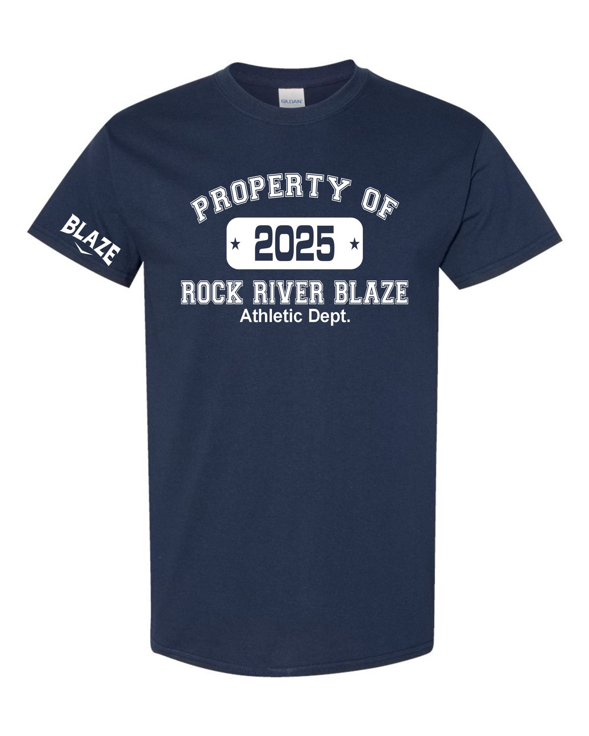 Unisex DryBlend™ Short Sleeve T-Shirt - Property Of - Navy