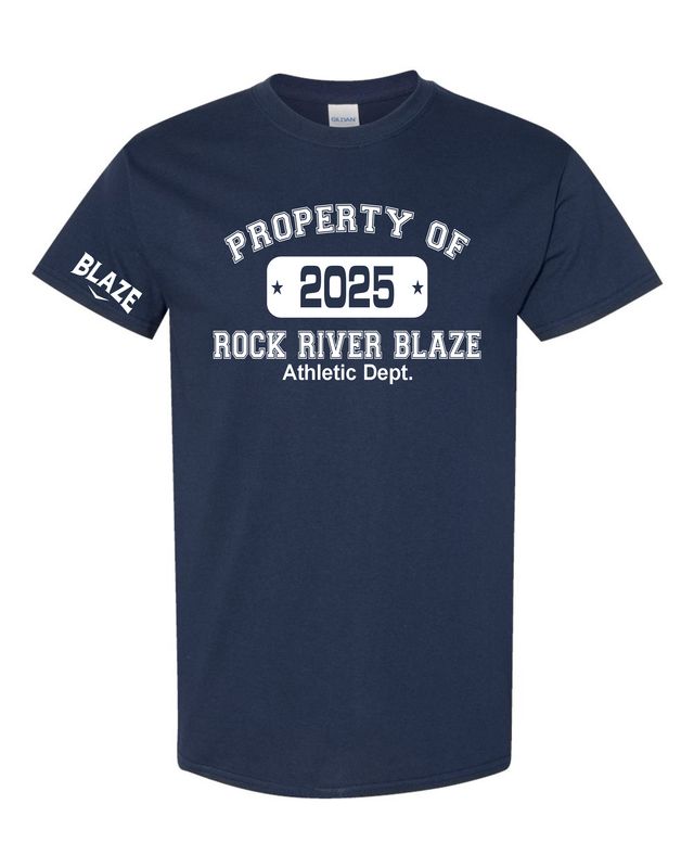 Unisex DryBlend™ Short Sleeve T-Shirt - Property Of - Navy