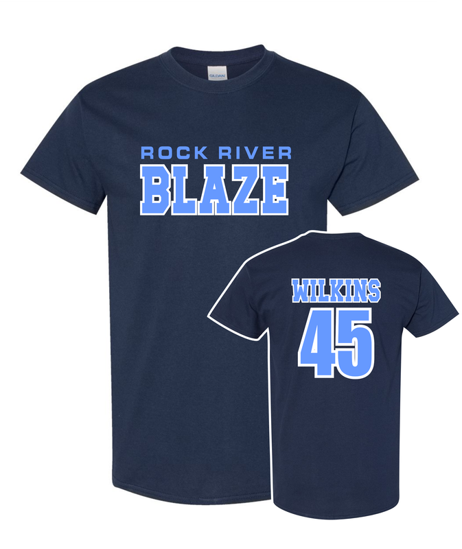 Unisex DryBlend™ Short Sleeve T-Shirt - Old School- Navy