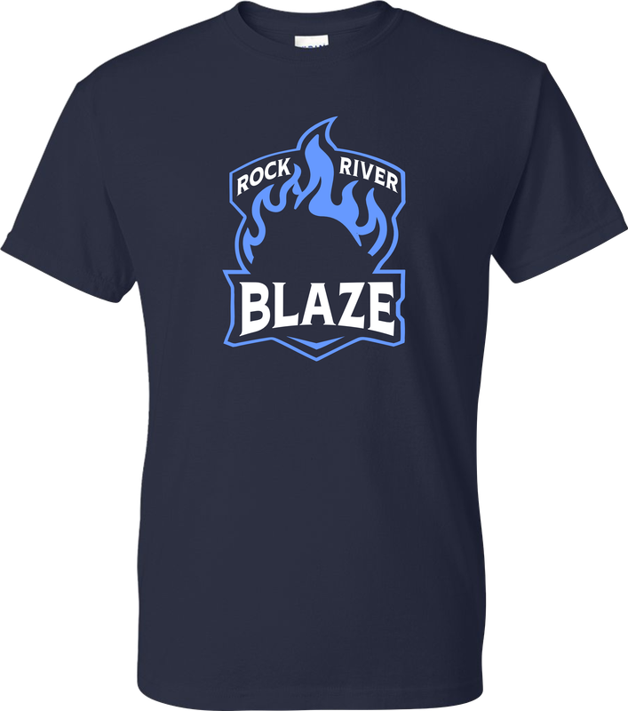 Unisex DryBlend™ Short Sleeve T-Shirt - Logo- Navy