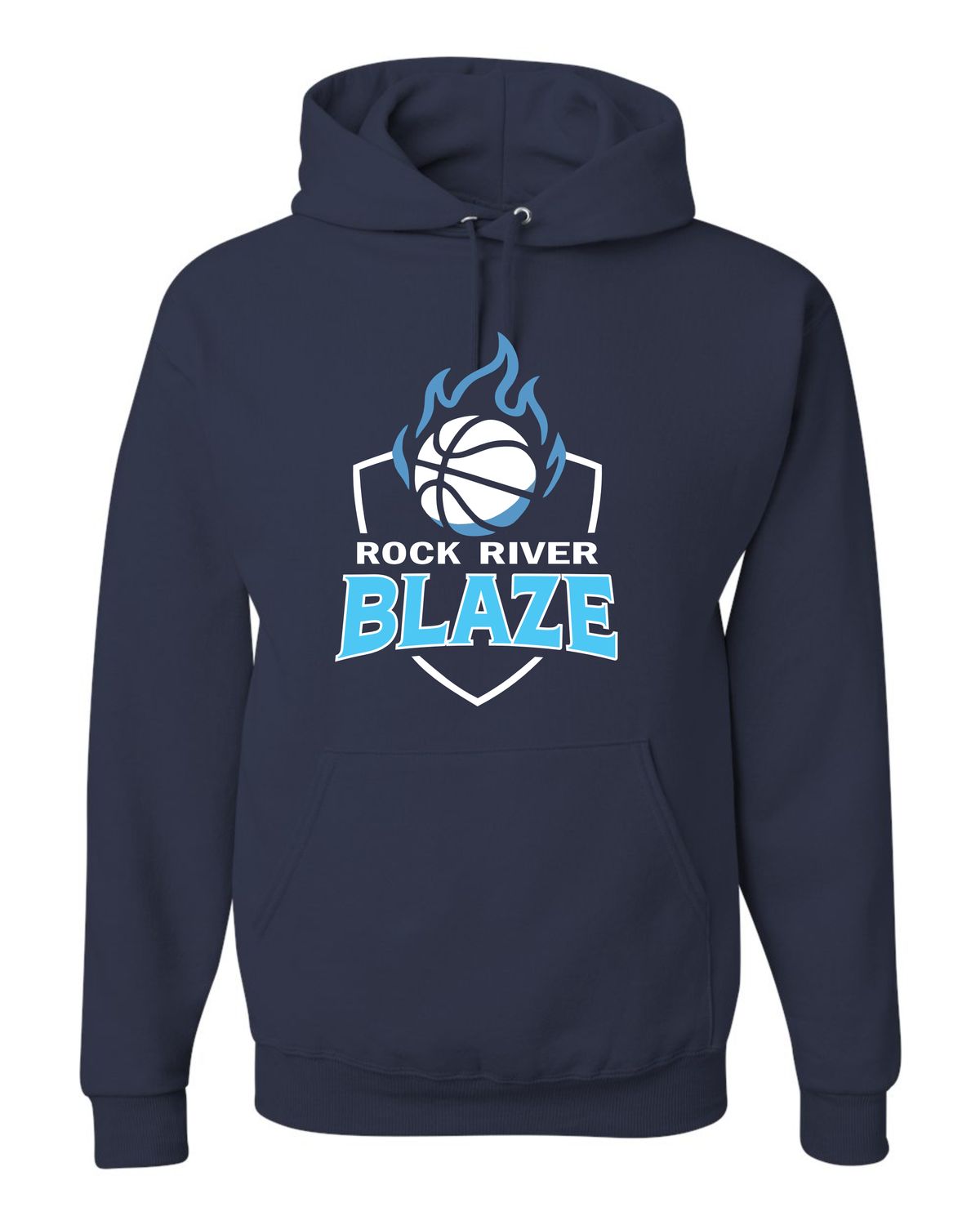BELLA + CANVAS Unisex Fleece Hoodie Sweatshirt - Basketball w/ Shield