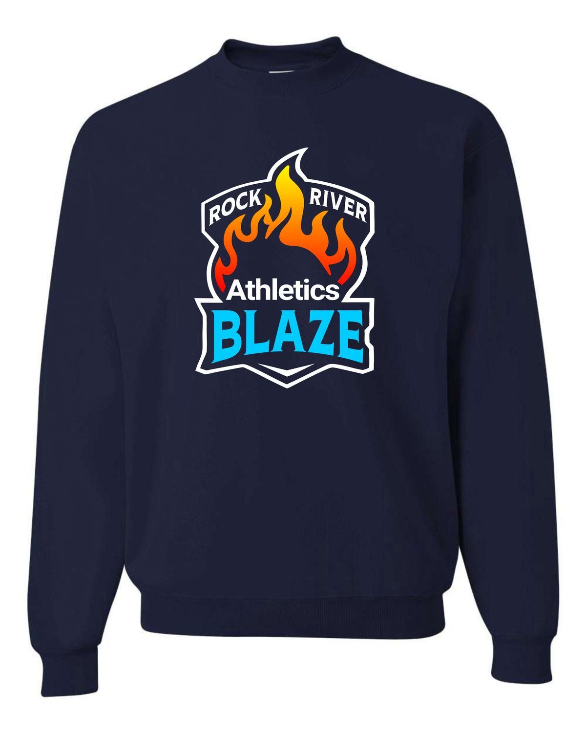 Unisex  Crewneck Sweatshirt- Navy Athletics