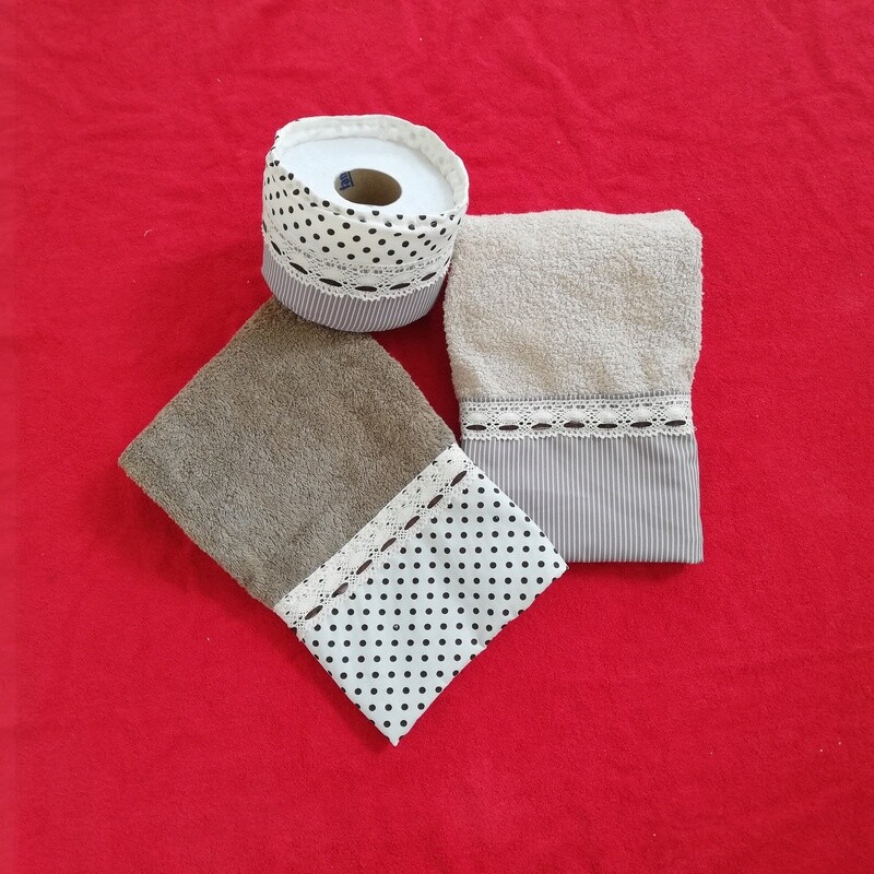 Porta papel sanitario y toallas
