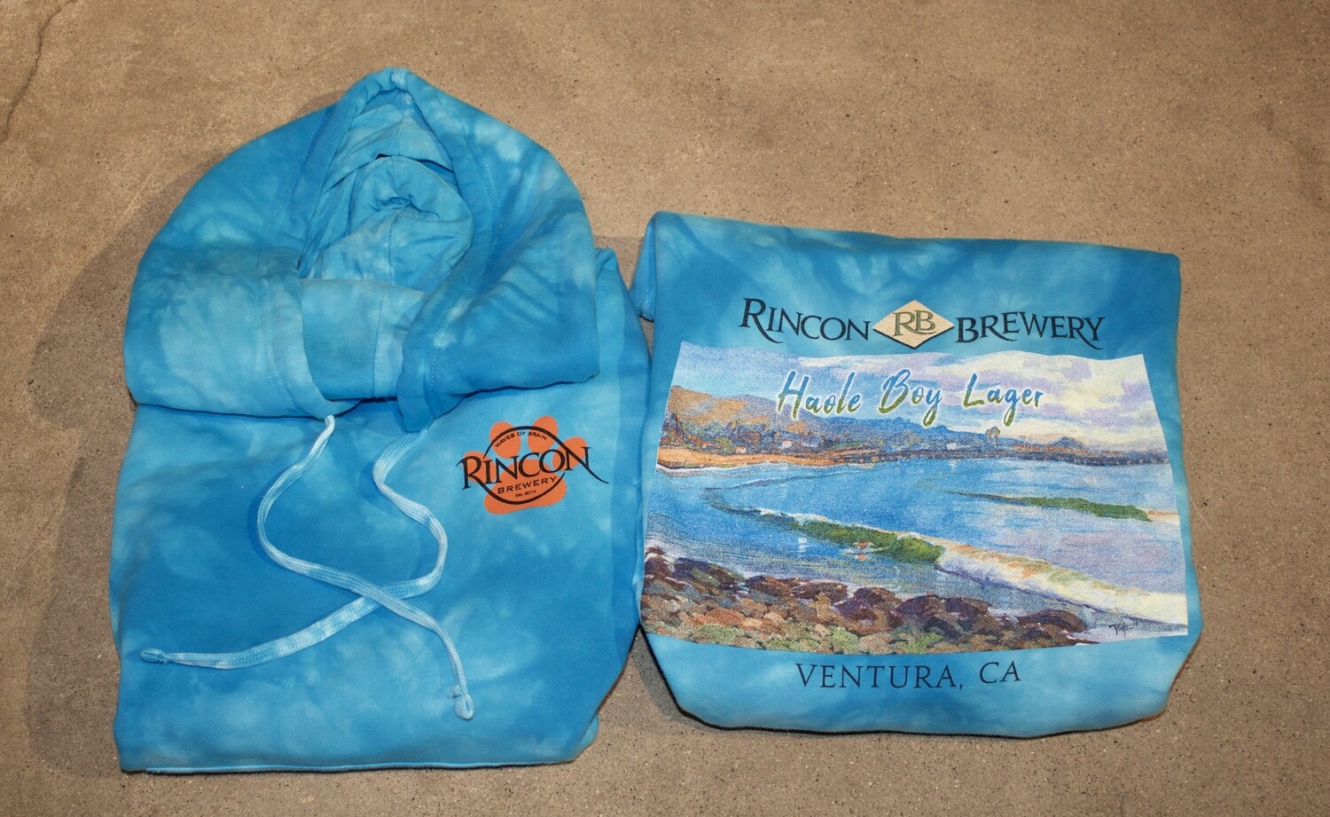 Tie Dye Haole Boy Hooded Pullover Sweatshirt