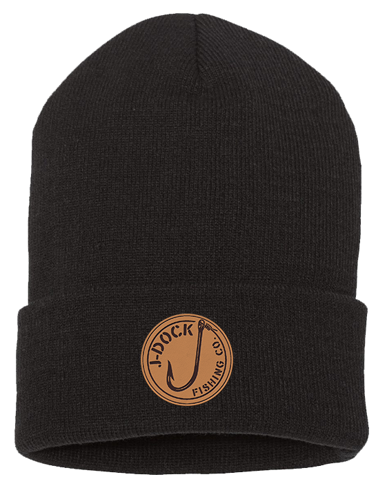 Leather Patch Beanie