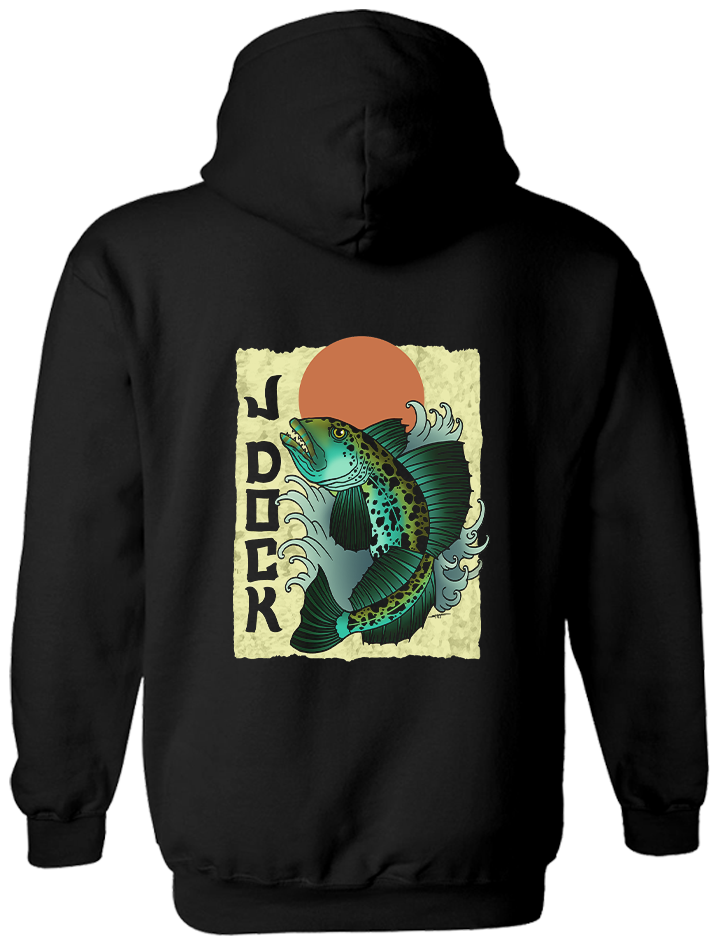 J-Dock Blue Ling Cod Hoodie