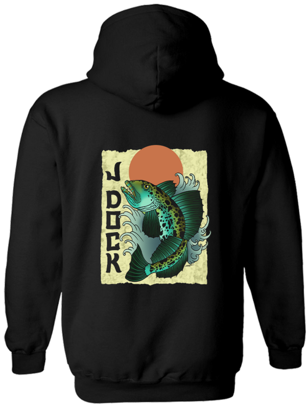 J-Dock Blue Ling Cod Hoodie