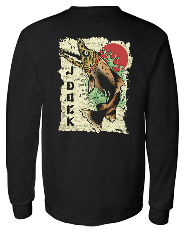 J-Dock Salmon Skull Long Sleeve