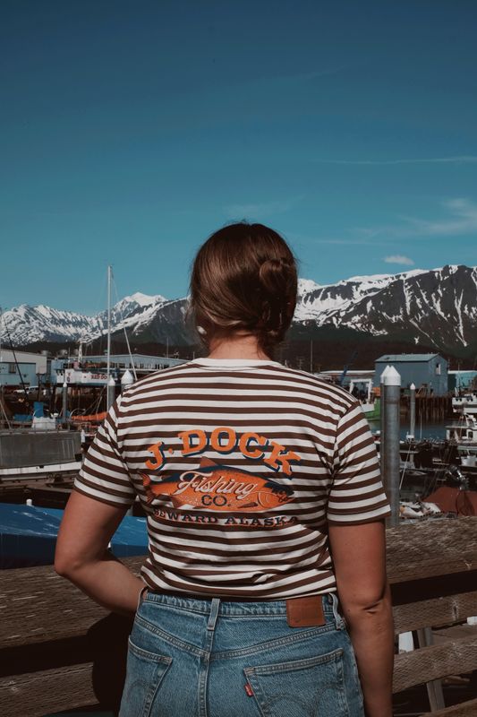 Striped Logo Tee