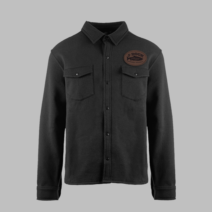 Jdock Leather Patch Button Up