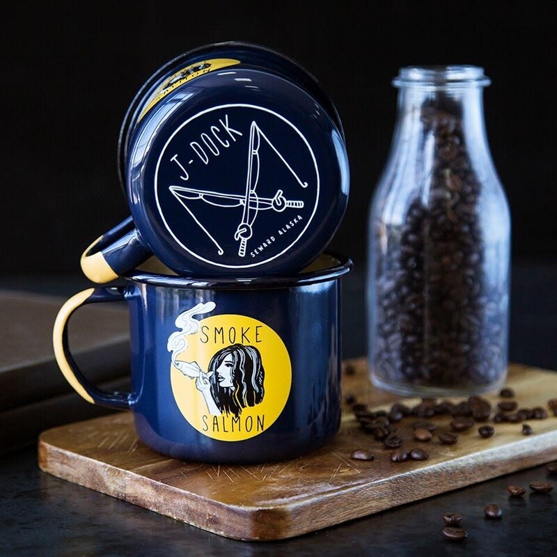 Smoke Salmon Enamel Mug Smoke Salmon Enamel Mug
