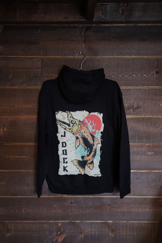 J-Dock Salmon Skull Hoodie J-Dock Salmon Skull Hoodie