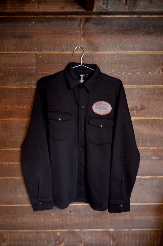Jdock Leather Patch Button Up Jdock Leather Patch Button Up