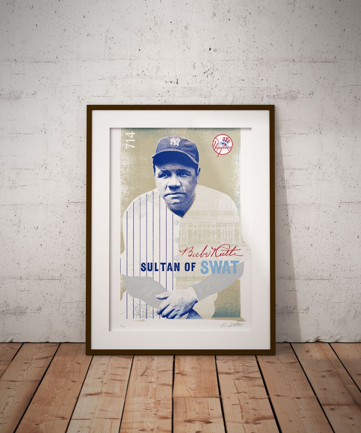 Babe Ruth The Sultan of Swat Retires at Yankee Stadium Colorized 20170622  Photograph by Wingsdomain Art and Photography - Pixels