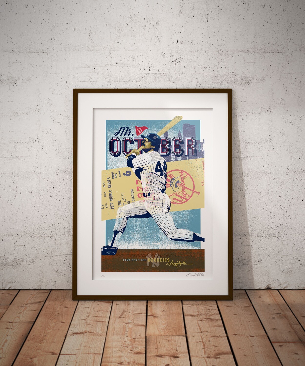 Reggie Jackson Mr. October New York Yankees Art Print
