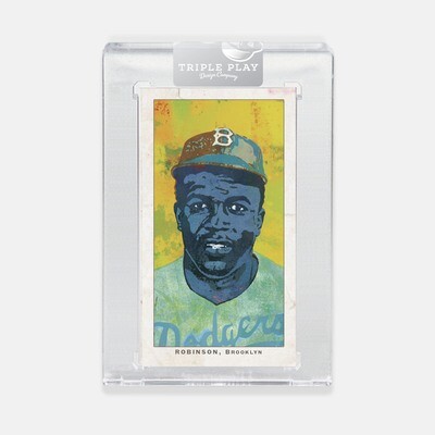 JACKIE ROBINSON — Yellow Background JACKIE ROBINSON — Yellow Background