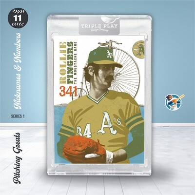 ROLLIE FINGERS - The Moustache Gang — GOLD SIG Variation 1/1 ROLLIE FINGERS - The Moustache Gang — GOLD SIG Variation 1/1