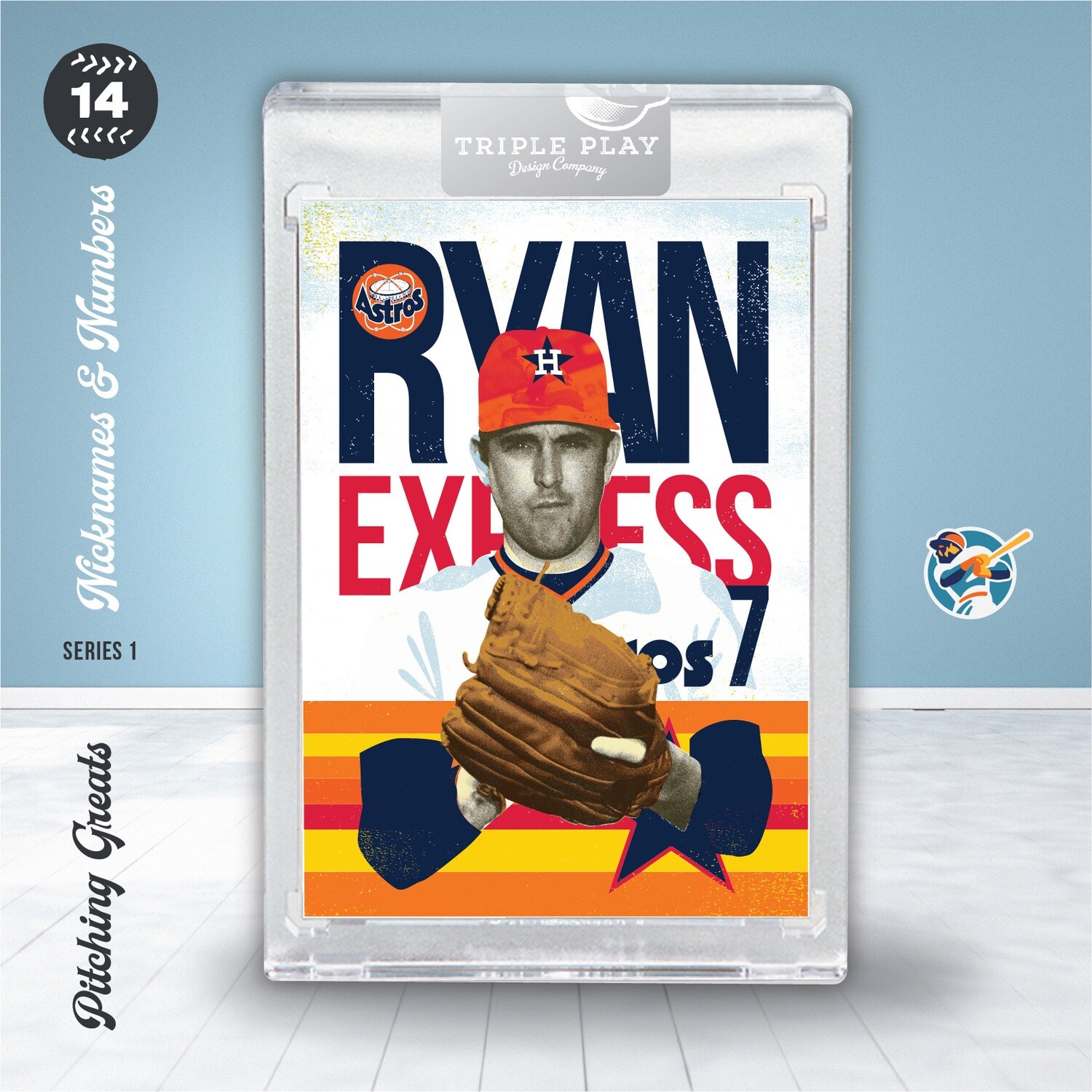 NOLAN RYAN - RYAN EXPRESS ASTROS —  BLUE SIGNATURE Variation /25