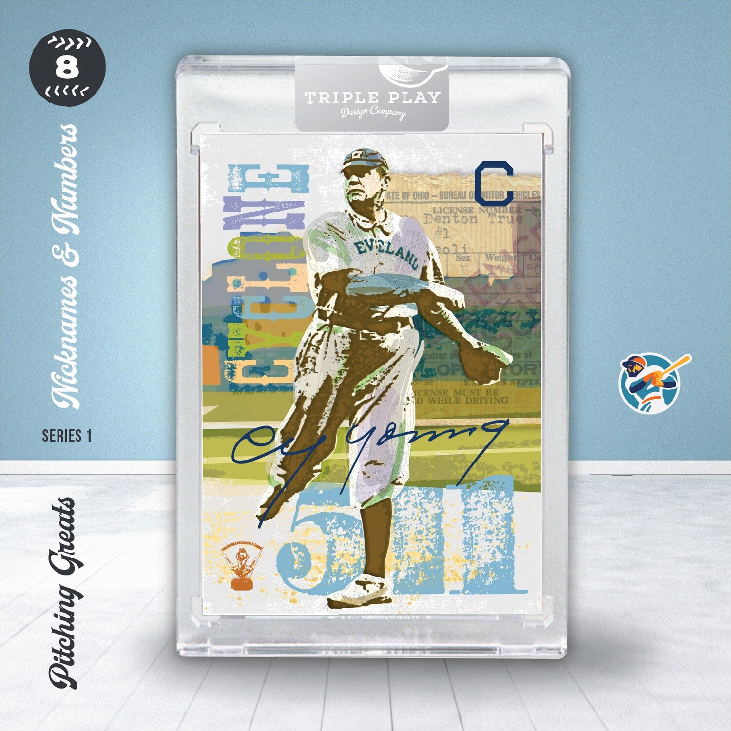 CY YOUNG - CYCLONE —  BLUE SIGNATURE Variation /25