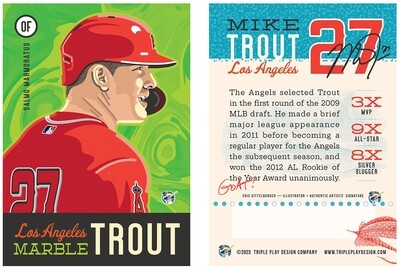 MIKE "MARBLE" TROUT — DUAL PRINT — True 1/1