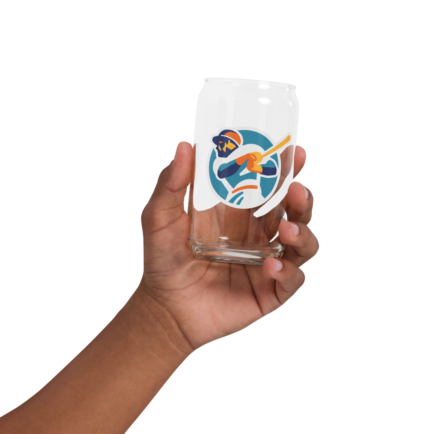 Triple Play Design Logo Can-shaped glass Triple Play Design Logo Can-shaped glass