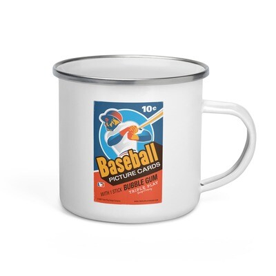 Triple Play Design Enamel Mug