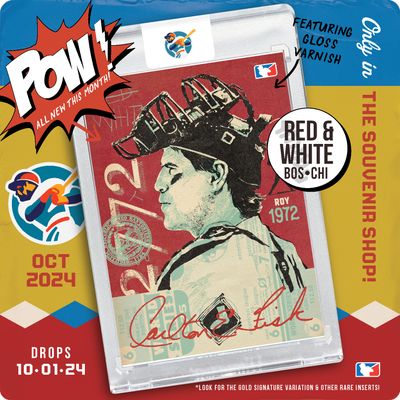 CARLTON FISK — RED &amp; WHITE — BASEBALL CARD