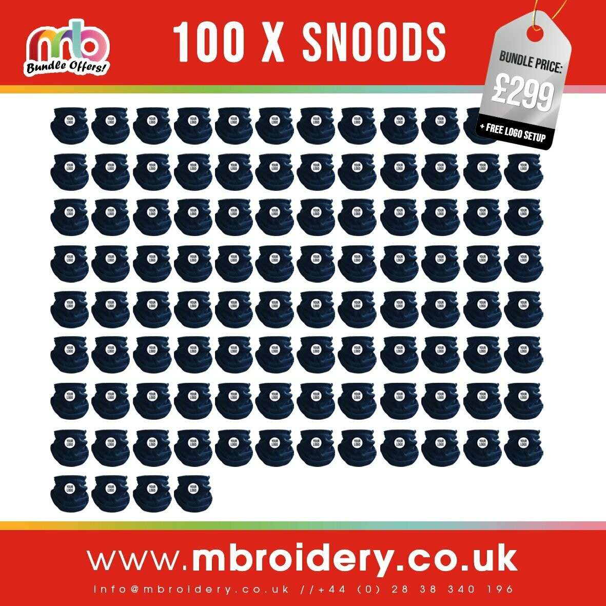 100 x Snoods
