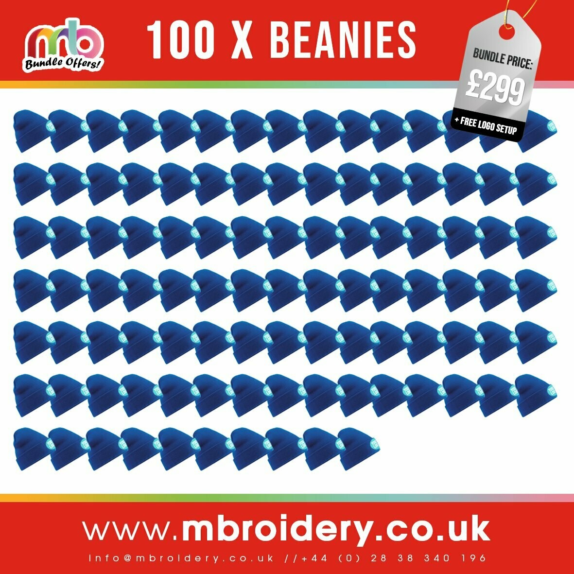100 x Beanie Hats